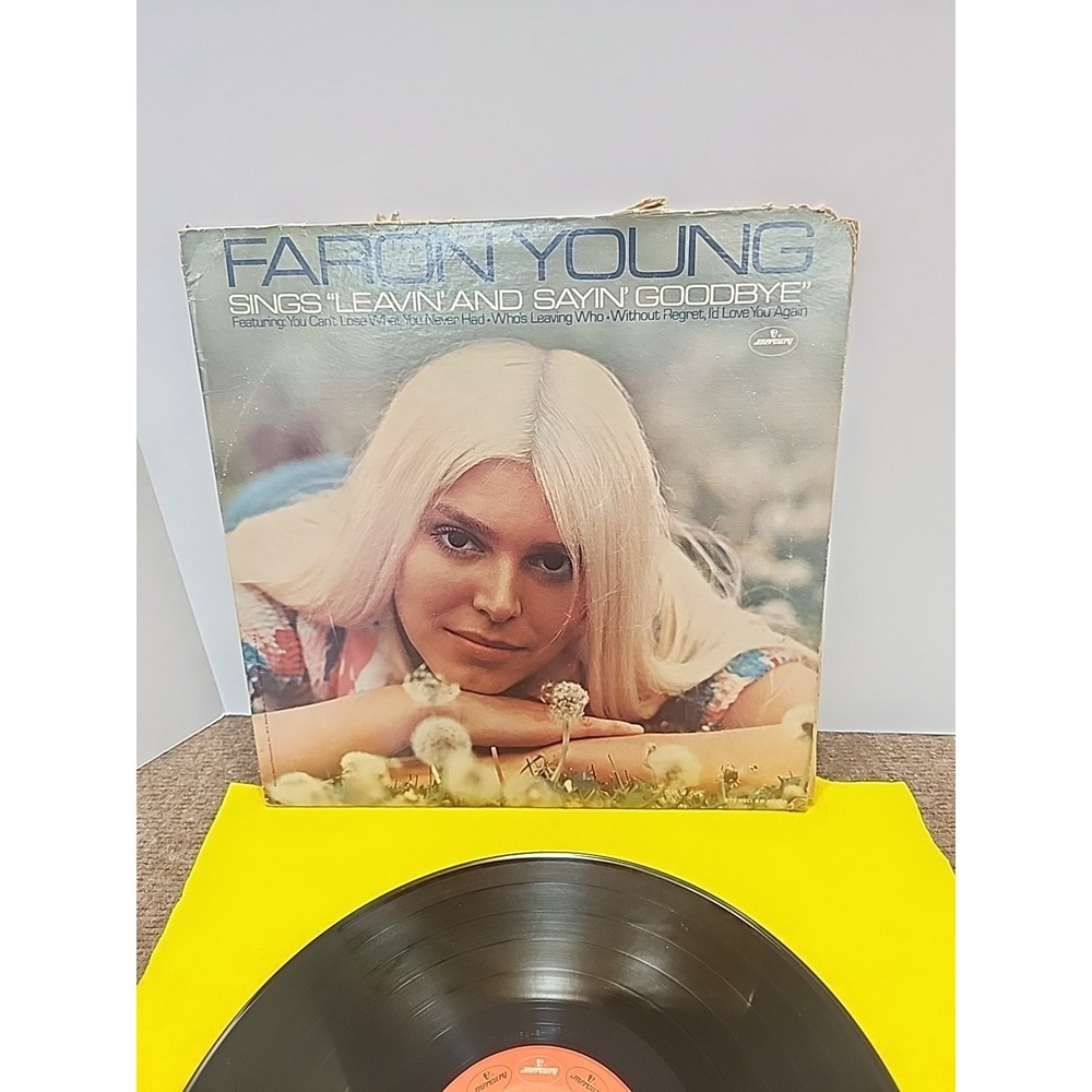 Faron Young Sings Leavin' and Sayin' Goodbye Vinyl LP Mercury SR 61354 Country